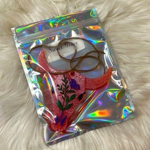 Pink animal skull car Freshie